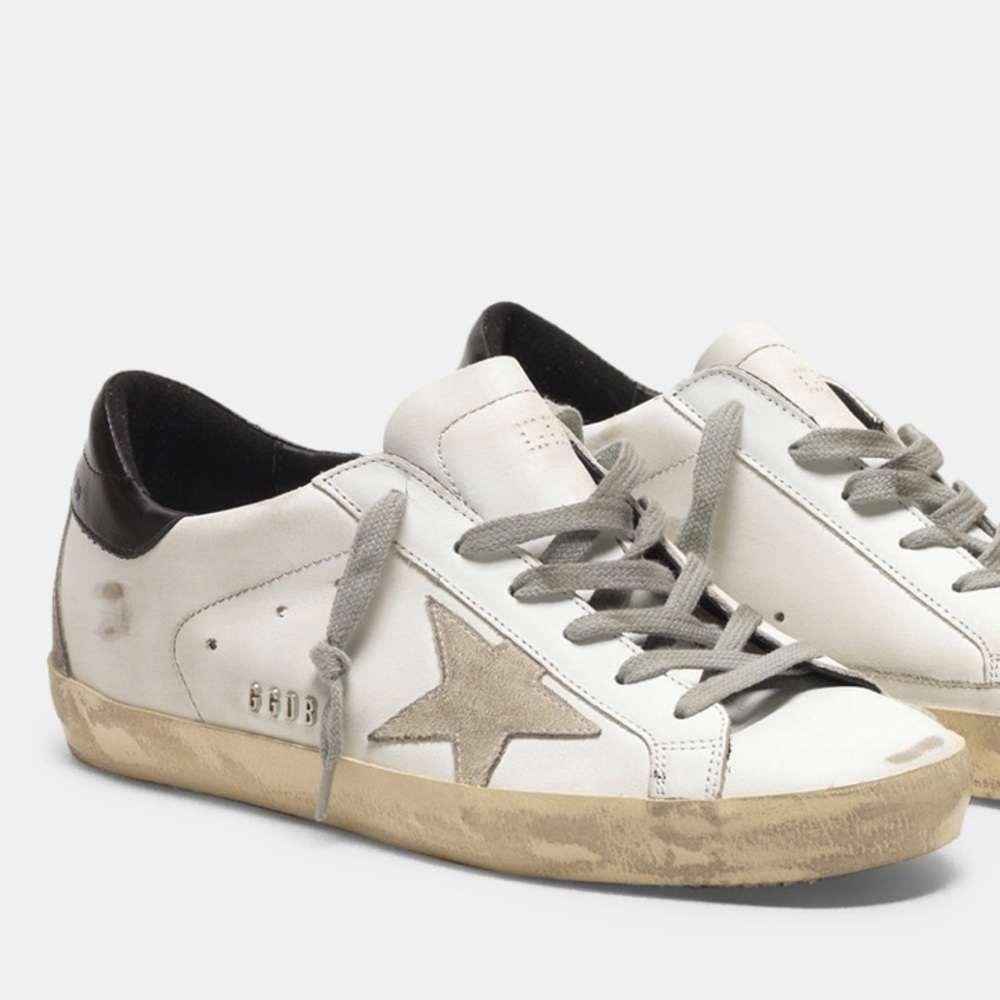 Golden Goose Superstar black heel tab size 41